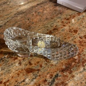 Beautiful Antique  hand cut lead crystal shoes